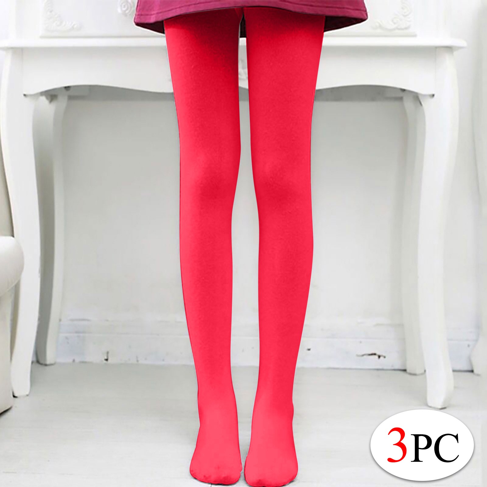 YYYTop 3 Packs Women Girls Ultra Soft Students School Dance Tight Super Elastic Ballets Tights Leggings (All Age) S-XXL